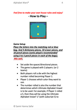 Load image into Gallery viewer, Alaphabet Wars How-to-Play Instruction Booklet [PDF] -  Ver 8.20
